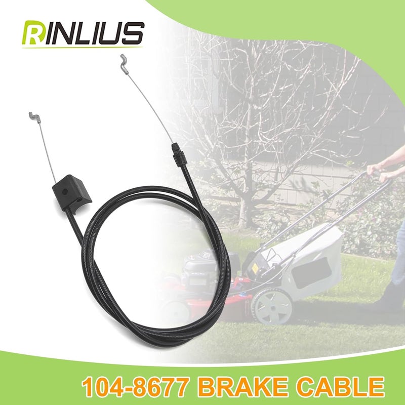 Rinlius Lawn Mower Brake Cable 104-8677 for Toro Recycler 22" 20001 20003 20005 20007 20008 20009 20012 20016 20019 Walk-Behind Lawn Mowers Replacement Stens 290-935 1048677 - Image 5